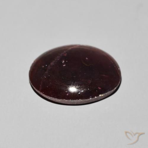 Star Garnet Gemstone in 16.6 x 13.6 mm Size for Sale, Star Garnet Stone in Mahogany Red Color