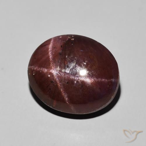 13.83 ct Red Star Garnet Stone, Natural Star Garnet in Oval Cabochon Shape for Sale