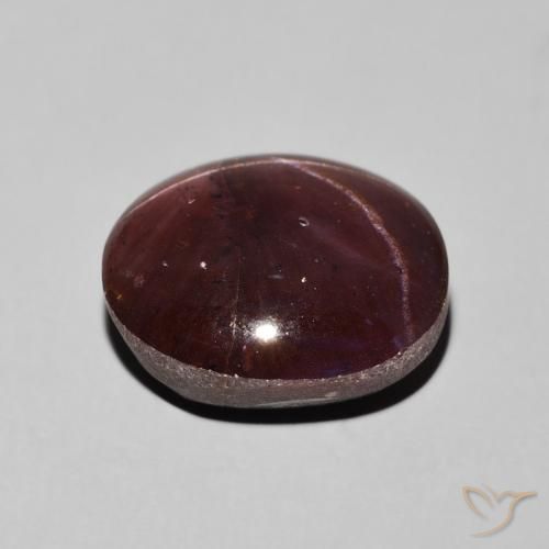 Star Garnet Gemstone in 14 x 12 mm (calibrated) Size for Sale, Star Garnet Stone in Mahogany Red Color