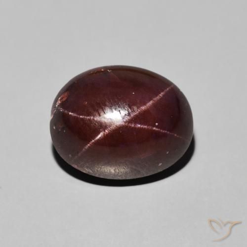 7.44ct Natural Dark Red Star Garnet, Oval, Opaque