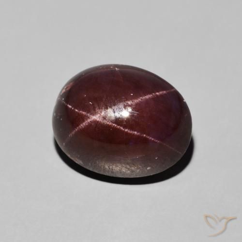 7.44 ct Red Star Garnet Stone, Natural Star Garnet in Oval Cabochon Shape for Sale