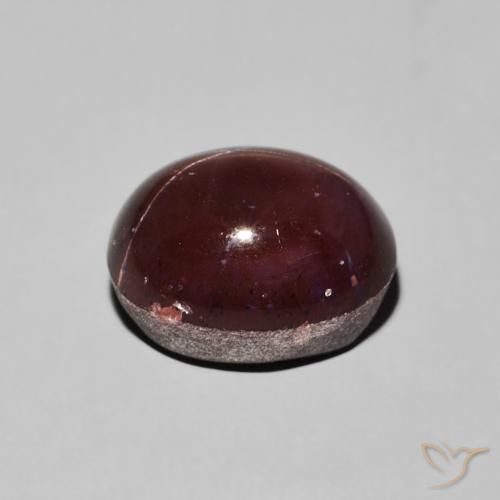 Star Garnet Gemstone in 10.7 x 8.6 mm Size for Sale, Star Garnet Stone in Dark Red Color