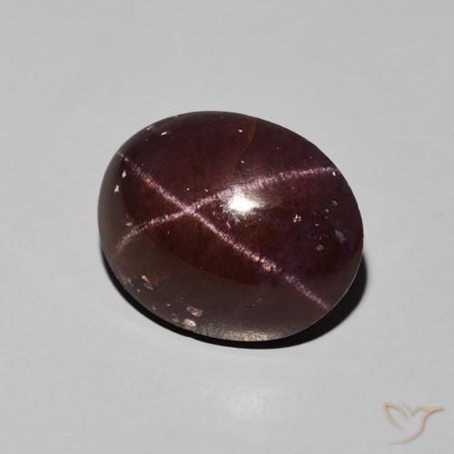 9.76 ct Red Star Garnet Stone, Natural Star Garnet in Oval Cabochon Shape for Sale