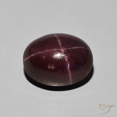 10.57ct Natural Dark Red Star Garnet, Oval, Opaque