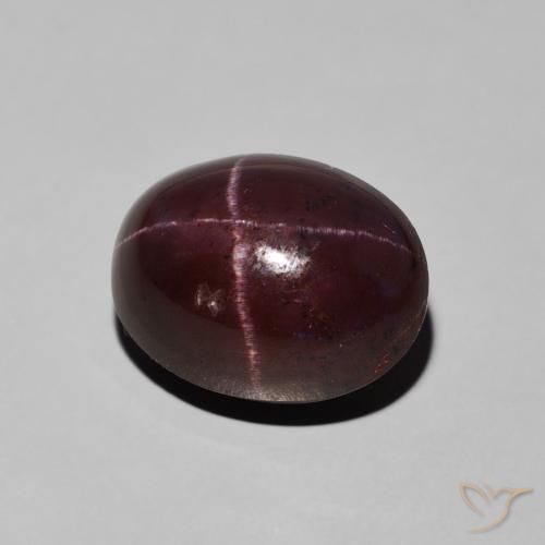 10.57 ct Red Star Garnet Stone, Natural Star Garnet in Oval Cabochon Shape for Sale