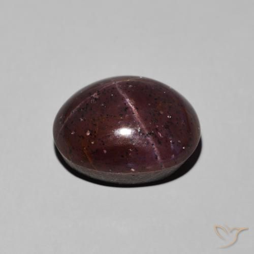 Star Garnet Gemstone in 13 x 11 mm (calibrated) Size for Sale, Star Garnet Stone in Dark Red Color