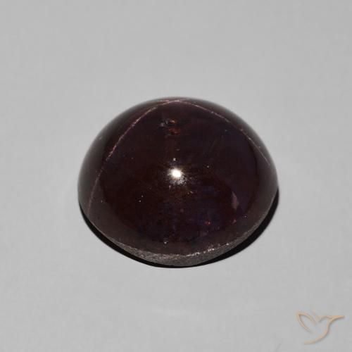 Star Garnet Gemstone in 12 mm (calibrated) Size for Sale, Star Garnet Stone in Mahogany Red Color