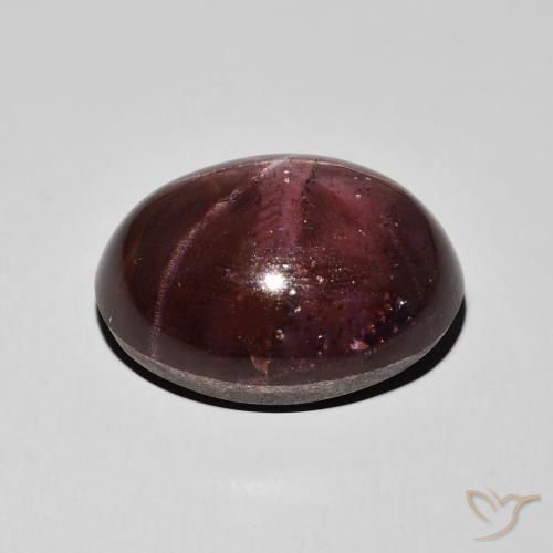 Star Garnet Gemstone in 20 x 15 mm (calibrated) Size for Sale, Star Garnet Stone in Dark Red Color