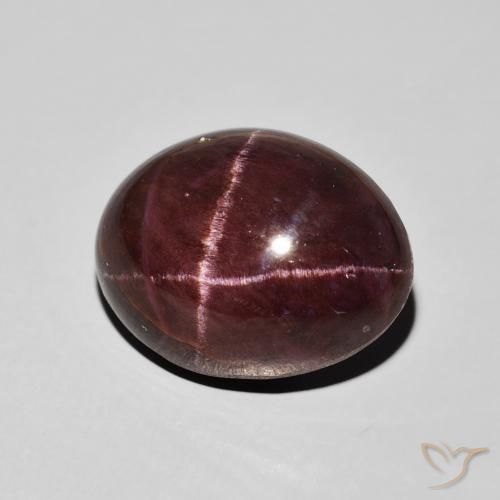 21.16 ct Red Star Garnet Stone, Natural Star Garnet in Oval Cabochon Shape for Sale