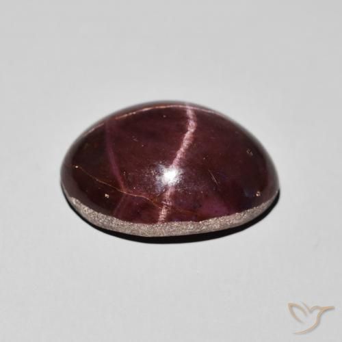 Star Garnet Gemstone in 18 x 14 mm Size for Sale, Star Garnet Stone in Dark Red Color