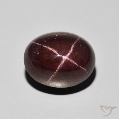 13.49ct Natural Dark Red Star Garnet, Oval, Opaque