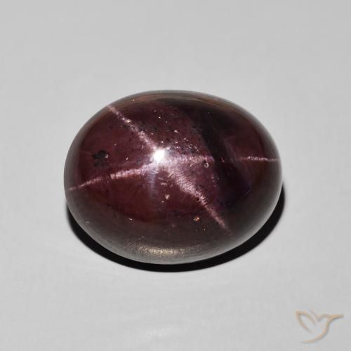 27.66ct Natural Dark Red Star Garnet, Oval, Opaque
