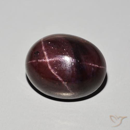 27.66 ct Red Star Garnet Stone, Natural Star Garnet in Oval Cabochon Shape for Sale