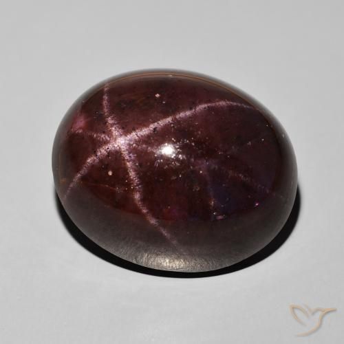 60.67 ct Red Star Garnet Stone, Natural Star Garnet in Oval Cabochon Shape for Sale