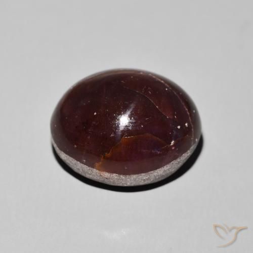 Star Garnet Gemstone in 16.8 x 14.3 mm Size for Sale, Star Garnet Stone in Mahogany Red Color