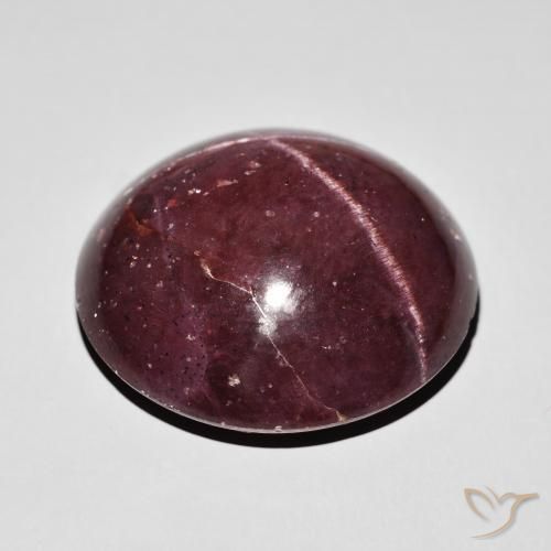 Star Garnet Gemstone in 23.6 mm Size for Sale, Star Garnet Stone in Mahogany Red Color