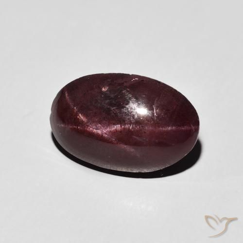 6.42 ct Red Star Garnet Stone, Natural Star Garnet in Oval Cabochon Shape for Sale