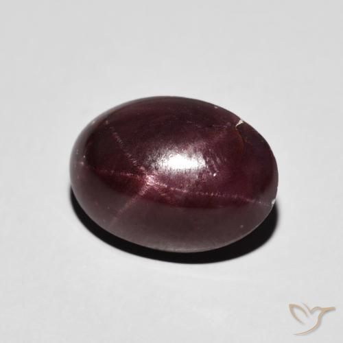 8.11 ct Red Star Garnet Stone, Natural Star Garnet in Oval Cabochon Shape for Sale
