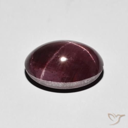 Star Garnet Gemstone in 13 x 9 mm (calibrated) Size for Sale, Star Garnet Stone in Mahogany Red Color