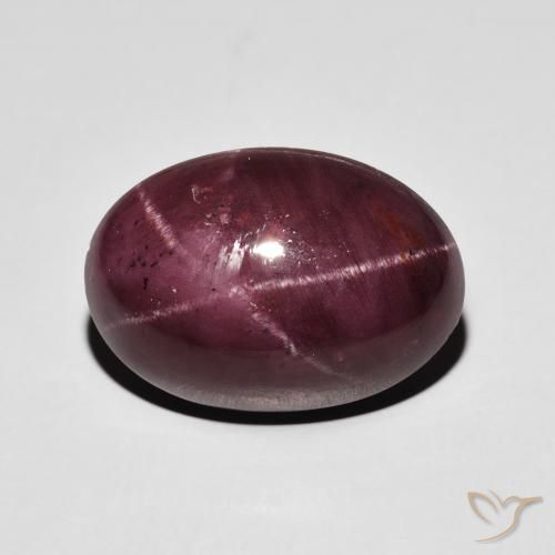17.39ct Natural Dark Red Star Garnet, Oval, Opaque