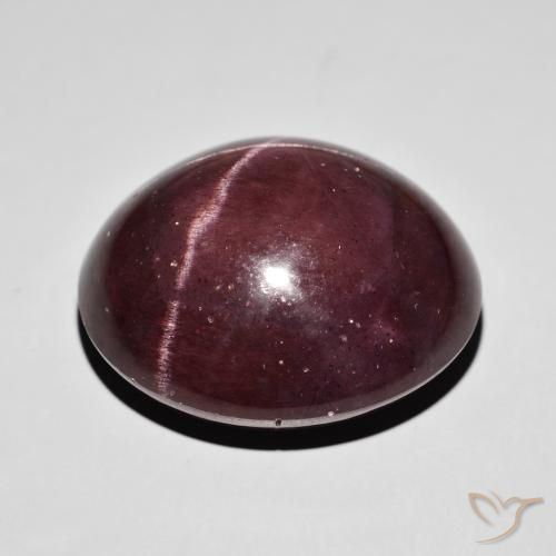 Star Garnet Gemstone in 24.9 x 22.2 mm Size for Sale, Star Garnet Stone in Mahogany Red Color