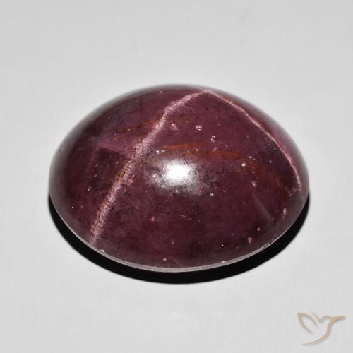 Star Garnet Gemstone in 24.1 x 21.5 mm Size for Sale, Star Garnet Stone in Mahogany Red Color