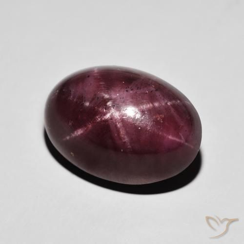 22.38 ct Red Star Garnet Stone, Natural Star Garnet in Oval Cabochon Shape for Sale
