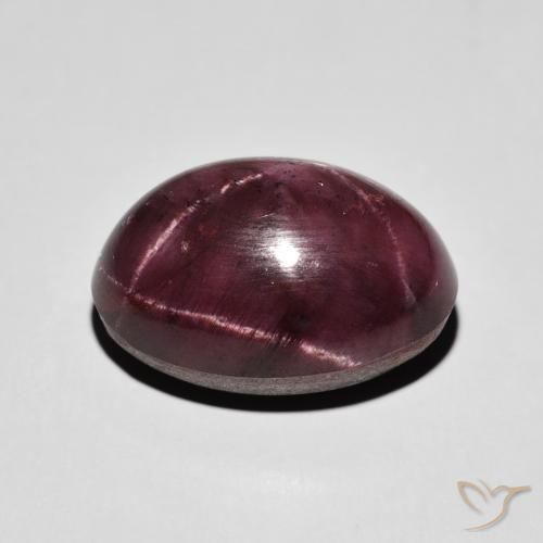 Star Garnet Gemstone in 17.4 x 12.1 mm Size for Sale, Star Garnet Stone in Mahogany Red Color