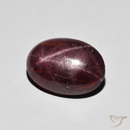 7.23 ct Red Star Garnet Stone, Natural Star Garnet in Oval Cabochon Shape for Sale