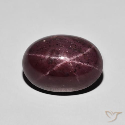 16.07ct Natural Dark Red Star Garnet, Oval, Opaque