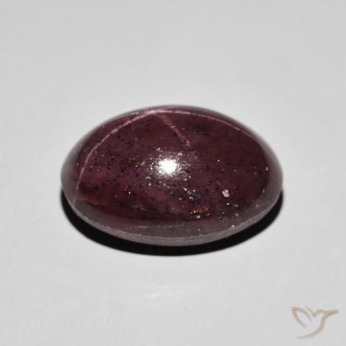 Star Garnet Gemstone in 15.8 x 11.4 mm Size for Sale, Star Garnet Stone in Dark Red Color