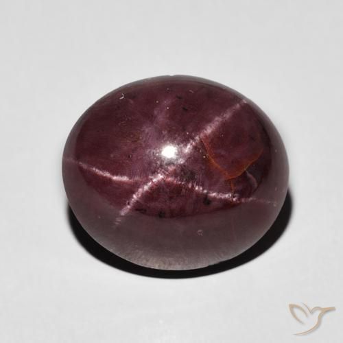 7.95ct Natural Dark Red Star Garnet, Oval, Opaque