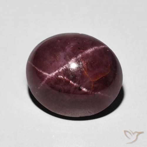 7.95 ct Red Star Garnet Stone, Natural Star Garnet in Oval Cabochon Shape for Sale