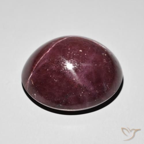 Star Garnet Gemstone in 25.4 x 23.1 mm Size for Sale, Star Garnet Stone in Mahogany Red Color