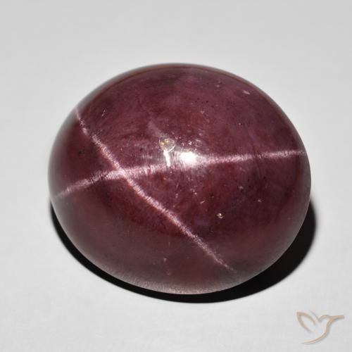 76.64 ct Red Star Garnet Stone, Natural Star Garnet in Oval Cabochon Shape for Sale