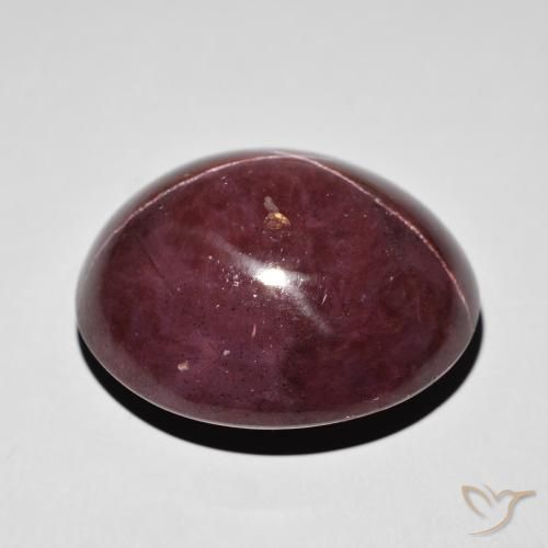 Star Garnet Gemstone in 26.1 x 22.7 mm Size for Sale, Star Garnet Stone in Mahogany Red Color
