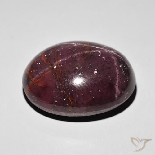 Star Garnet Gemstone in 24.6 x 19.8 mm Size for Sale, Star Garnet Stone in Dark Red Color