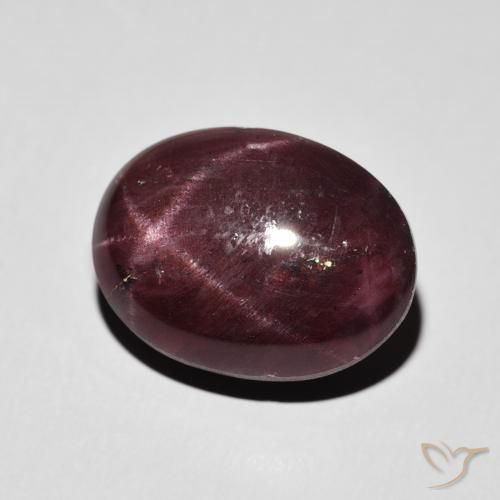 14.27 ct Red Star Garnet Stone, Natural Star Garnet in Oval Cabochon Shape for Sale
