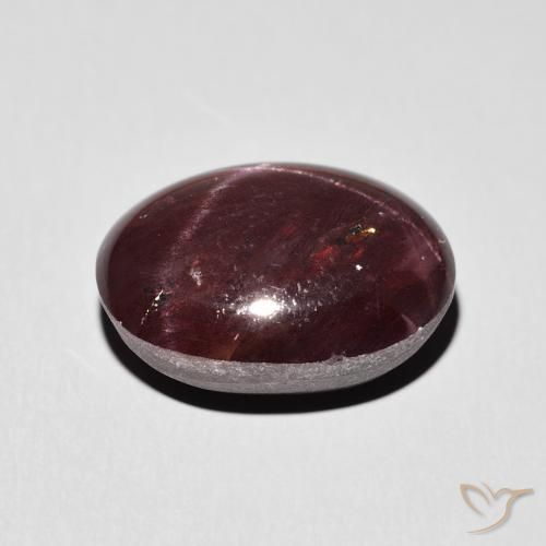 Star Garnet Gemstone in 16 x 12 mm (calibrated) Size for Sale, Star Garnet Stone in Dark Red Color