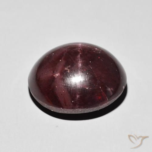 Star Garnet Gemstone in 14.9 x 13.4 mm Size for Sale, Star Garnet Stone in Mahogany Red Color