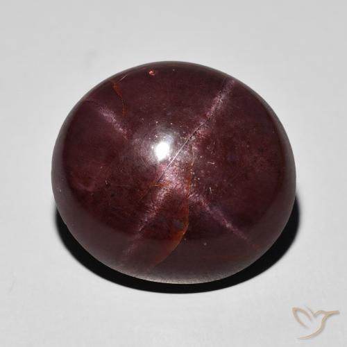 29.61ct طبيعي أحمر ماهوجني عقيق نجمى, بيضوي, غير شفاف, Photo A