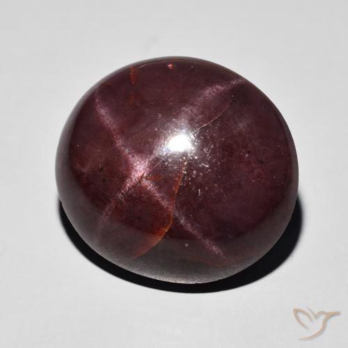 29.61 ct Red Star Garnet Stone, Natural Star Garnet in Oval Cabochon Shape for Sale