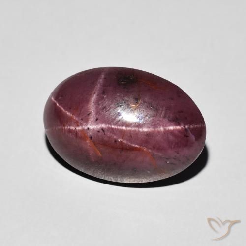 8.72 ct Red Star Garnet Stone, Natural Star Garnet in Oval Cabochon Shape for Sale