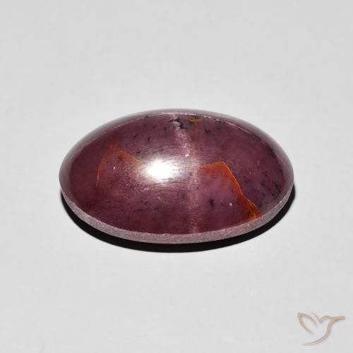 Star Garnet Gemstone in 14 x 10 mm (calibrated) Size for Sale, Star Garnet Stone in Medium Dark-Red Color