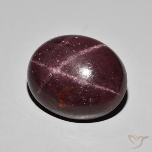 36.82 ct Red Star Garnet Stone, Natural Star Garnet in Oval Cabochon Shape for Sale