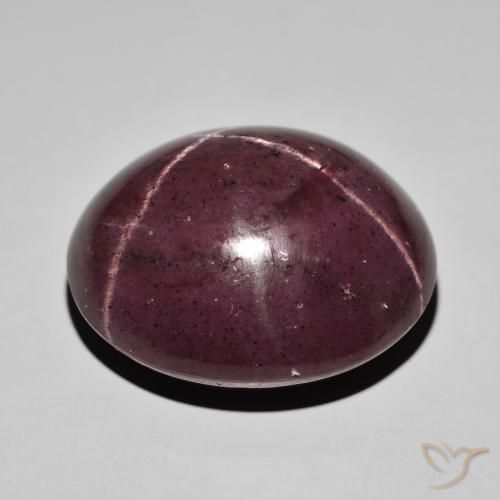 Star Garnet Gemstone in 24.4 x 21.4 mm Size for Sale, Star Garnet Stone in Mahogany Red Color