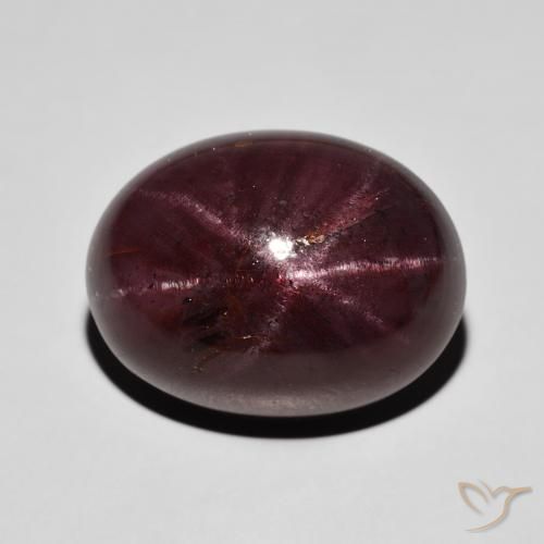 30.03ct Natural Dark Red Star Garnet, Oval, Opaque