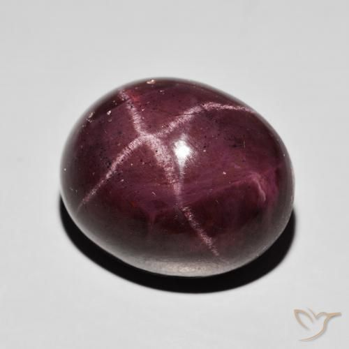 47.10 ct Red Star Garnet Stone, Natural Star Garnet in Oval Cabochon Shape for Sale