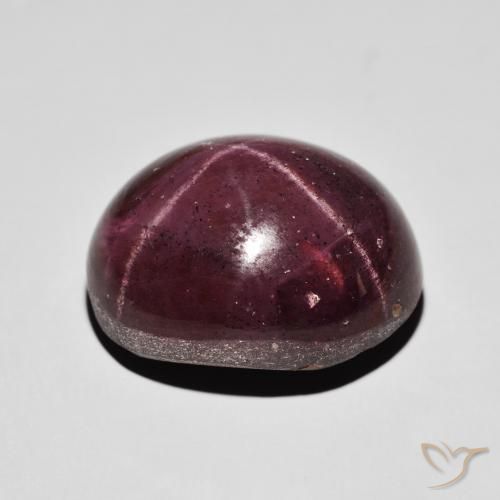 Star Garnet Gemstone in 20.6 x 16.6 mm Size for Sale, Star Garnet Stone in Dark Red Color