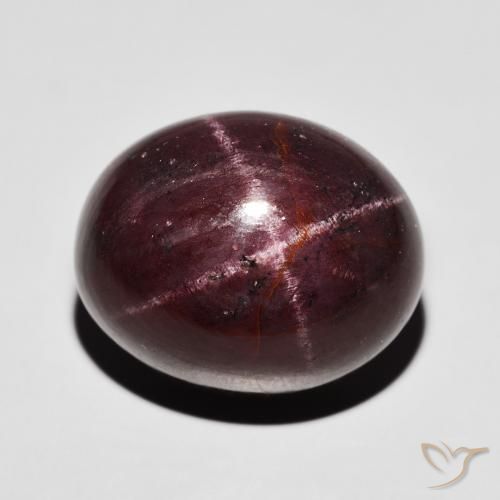 37.00ct Natural Dark Red Star Garnet, Oval, Opaque